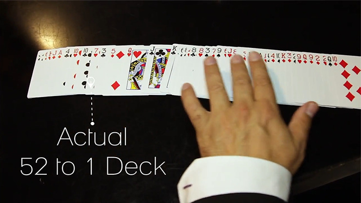 The 52 to 1 Deck Red (Gimmicks and Online Instructions) by Wayne Fox and David Penn - Trick
