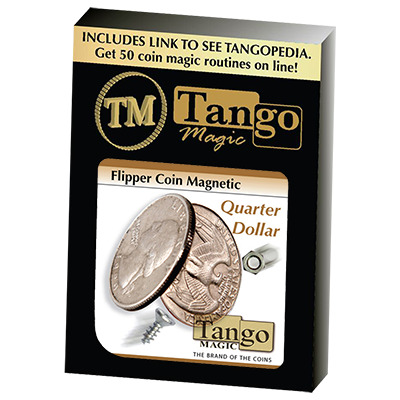 Flipper Coin Magnetic Quarter Dollar (D0043)by Tango