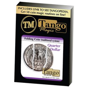 Folding Coin Quarter (D0021) (Traditional) by Tango Magic (D0021)