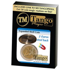 Expanded Shell Coin - (2 Euro, Steel Back) by Tango Magic (E0065)