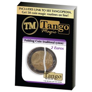 Folding Coin - 2 Euros (Traditional) by Tango Magic (E0064)