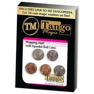 Hopping Half with Expanded Shell Coins & English Penny D0059 by Tango