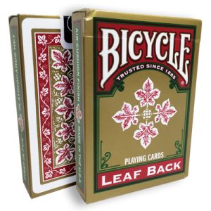Bicycle Leaf Back Deck (Red) by Gambler's Warehouse