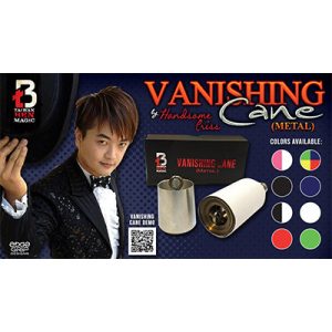 Vanishing Cane (Metal / Red & White Stripes) by Handsome Criss and Taiwan Ben Magic s
