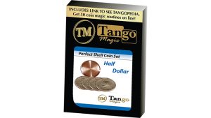 Perfect Shell Coin Set Half Dollar (Shell and 4 Coins D0201) by Tango Magic
