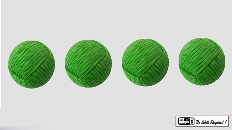 Rope Balls 1 inch / Set of 4 (Green) by Mr. Magic