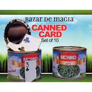 Canned Card (Blue) ( Set of 10 cans ) by Bazar de Magia