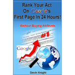 How To Rank Your Act on Google by Devin Knight - ebook - DOWNLOAD