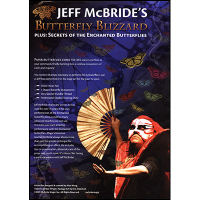 Butterfly Blizzard (Props and DVD) by Jeff McBride and Alan Wong - DVD