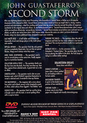 Second Storm Volume 2 by John Guastaferro - DVD