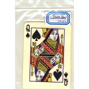Flash Poker Card Queen of Spades (Ten Pack)