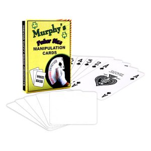Manipulation Cards-POKER SIZE/WHITE BACK (For Glove Workers) by Trevor Duffy