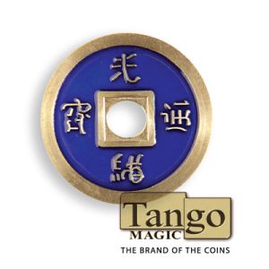 Normal Chinese Coin made in Brass (Blue) by Tango -Trick (CH009)