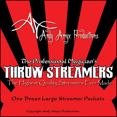 Throw Streamers by Andy Amyx( 1dozen=1 unit)