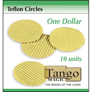 Teflon circles Dollar size (10 units w/DVD) by Tango -Trick (T002)