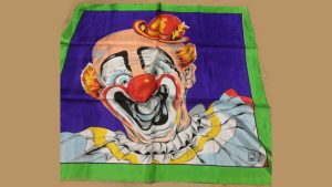 Rice Picture Silk 27" (Circus Clown) by Silk King Studios