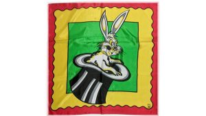 Rice Picture Silk 27" (Rabbit in Hat) by Silk King Studios