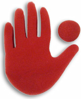 Big Red Hand trick by Goshman