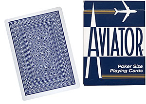 Cards Aviator Jumbo Index Poker Size (Blue)