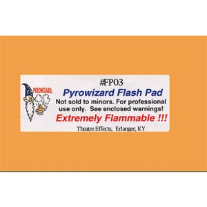 Theatre Effects Pyrowizard™ Flash Paper Sheets - 2"x3" 20 sheets