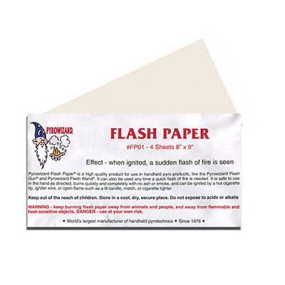 Theatre Effects Pyrowizard™ Flash Paper Sheets - 4 sheets 8"x9"