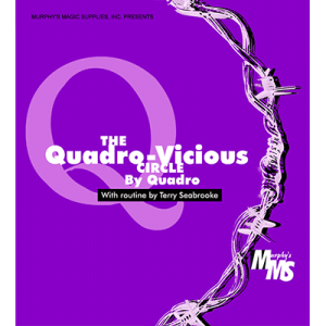 Quadro Vicious Circle Linking Rings by Murphys Magic Supplies