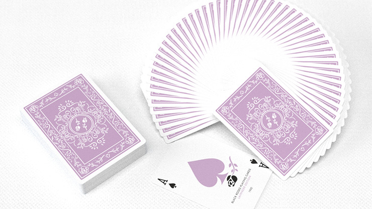 Black Roses Lavender (Marked) Edition Playing Cards