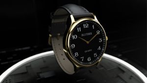 Infinity Watch V3 - Gold Case Black Dial / PEN Version (Gimmick and Online Instructions) by Bluether Magic