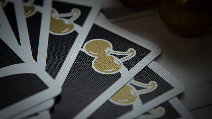 Limited Edition Cherry Casino (Monte Carlo Black and Gold) Numbered Seals Playing Cards by Pure Imagination Projects
