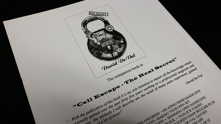 CELL ESCAPE THE REAL SECRETS by David De Val - Book