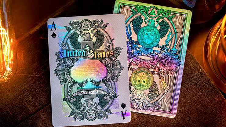 Holographic Legal Tender Playing Cards by Kings Wild