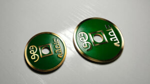 CHINESE COIN GREEN LARGE by N2G