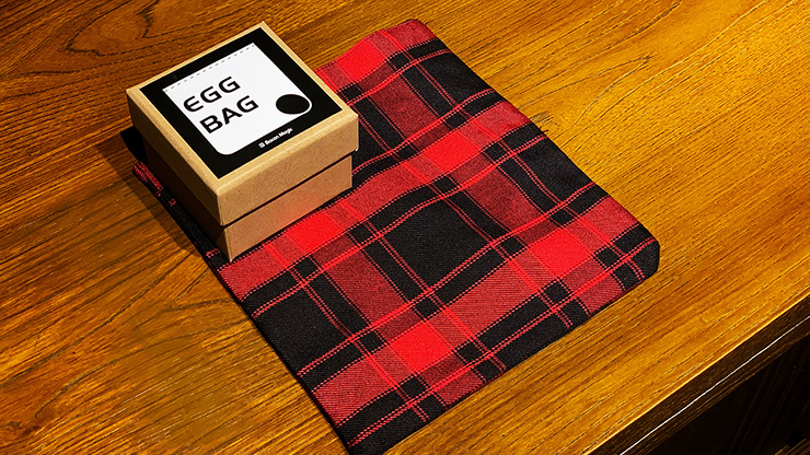 EGG BAG RED PLAID by Bacon Magic