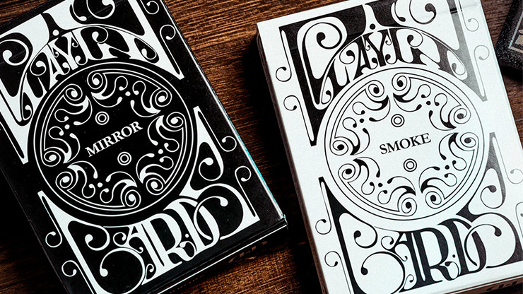 Smoke & Mirror (Smoke-White) Standard Limited Edition Playing Cards by Dan & Dave