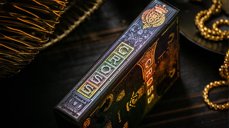The Cross (Golden Grace Foiled Edition) Playing Cards by Peter Voth x Riffle Shuffle