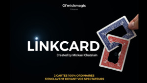 LinkCard BLUE (Gimmicks and Online Insruction) by Mickaël Chatelain