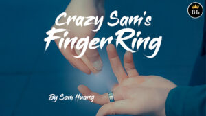 Hanson Chien Presents Crazy Sam's Finger Ring BLACK / MEDIUM (Gimmick and Online Instructions) by Sam Huang