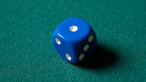 REPLACEMENT DIE BLUE (GIMMICKED) FOR MENTAL DICE by Tony Anverdi