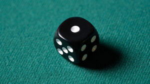 REPLACEMENT DIE BLACK (GIMMICKED) FOR MENTAL DICE by Tony Anverdi