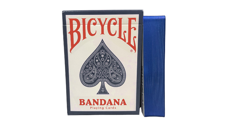 Gilded Bicycle Bandana (Blue) Playing Cards