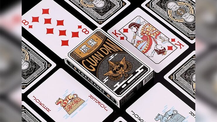 GUAN DAM -Warriors of the Three Kingdoms (Black) Playing Cards by YOKAGAME