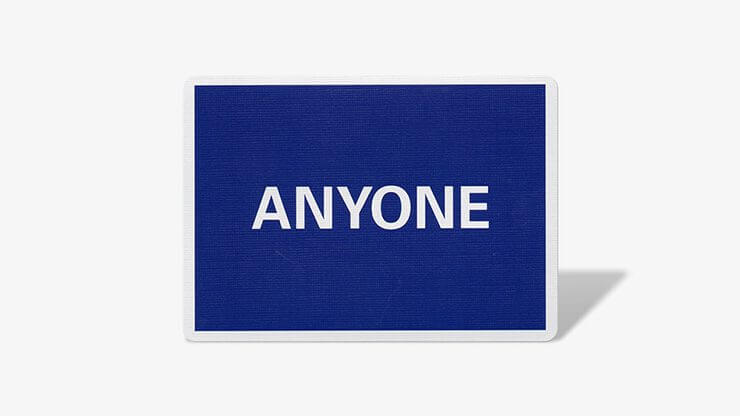 Cap Logo (Navy) ANYONE Playing Cards