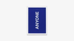 Cap Logo (Navy) ANYONE Playing Cards