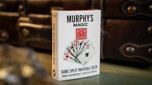 SURE SPLIT Invisible Deck Bicycle (Red) by Murphy's Magic