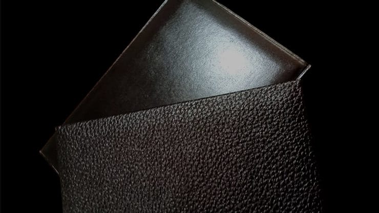 Mini Bombshell Wallet (Black Smooth) by CAHYO