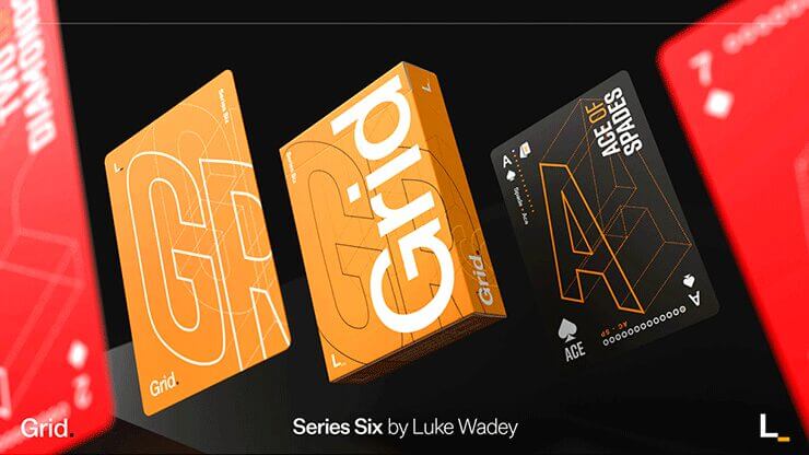 Grid Series Six- Typographic Playing Cards