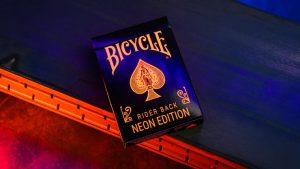 Bicycle Neon Solar-Orange Rider Back Playing Cards