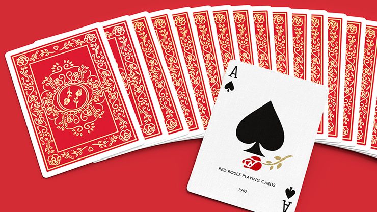 Red Roses Gold Foil Playing Cards (Fully Marked) - Image 5