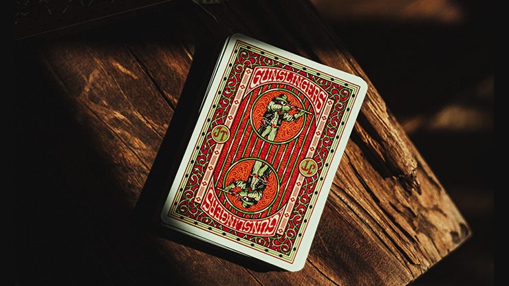 Gunslingers Poker (Red) Playing Cards - Image 2
