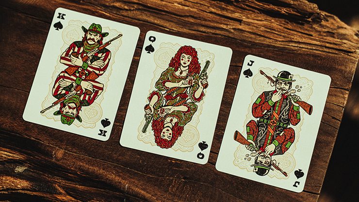 Gunslingers Poker (Red) Playing Cards - Image 6